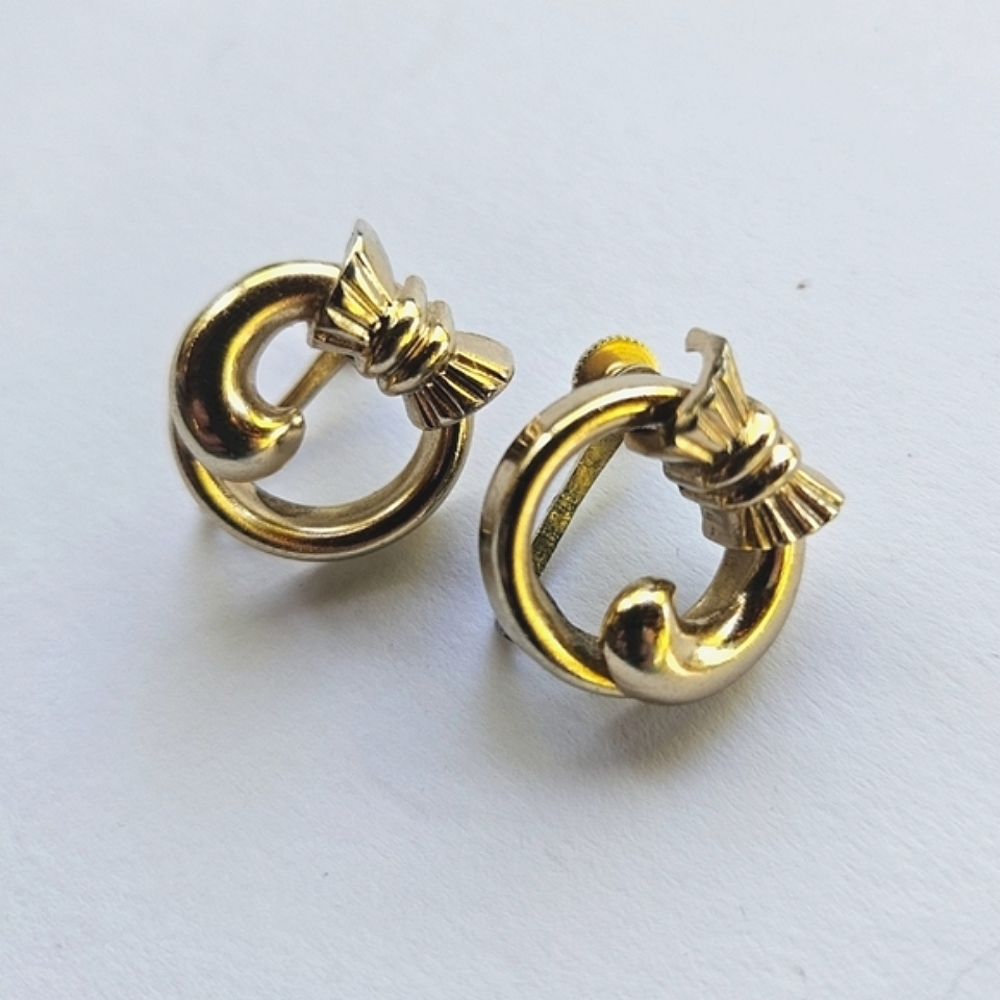 Vintage Coro Gold Earrings